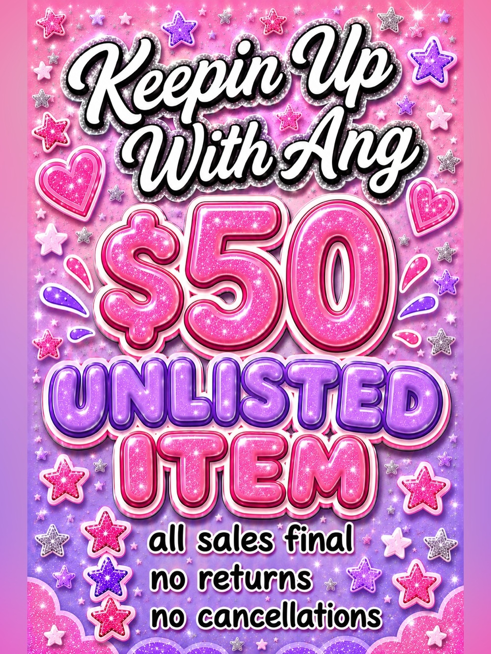 $50 & Up Unlisted Item (3)